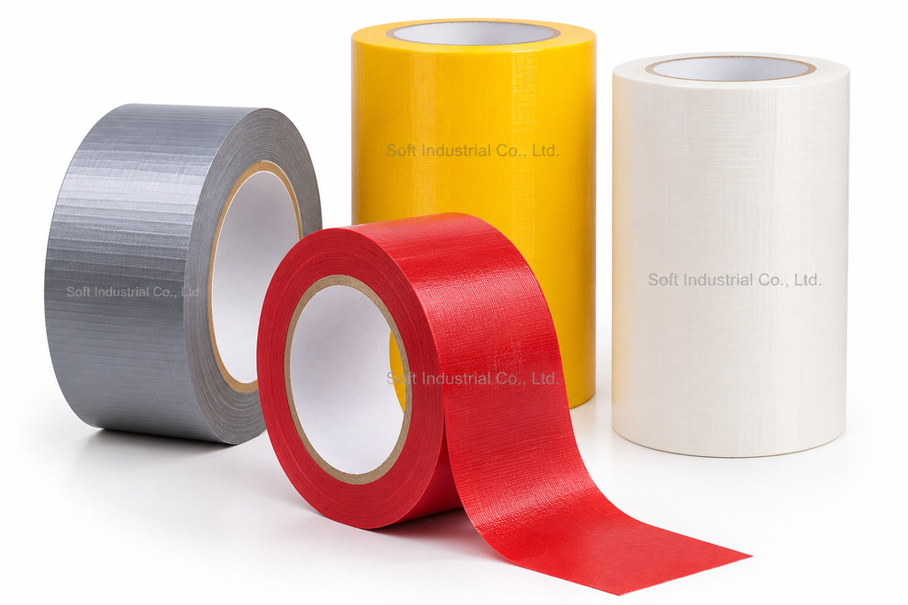 เทปผ้า เทปแลคซีน สำหรับงานซ่อมบำรุง มัดและปิดผนึก Soft Industrial