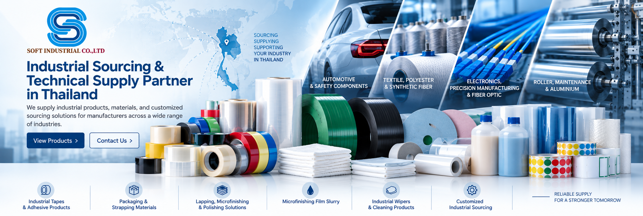 Soft Industrial Thailand – Industrial Sourcing and Technical Supply Partner